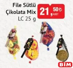 LC FİLE SÜTLÜ ÇİKOLATA MİX 25 G